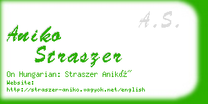 aniko straszer business card